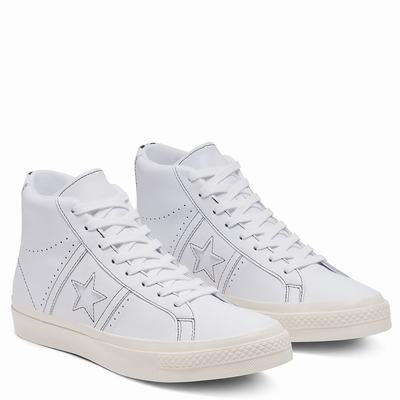 Férfi Converse One Star Academy Pro Magasszárú Cipő CO5491863 Fehér/Bézs